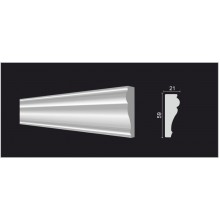 DECOR-DIZAYN  161A МОЛДИНГ дюрополимер 59х21х2000мм